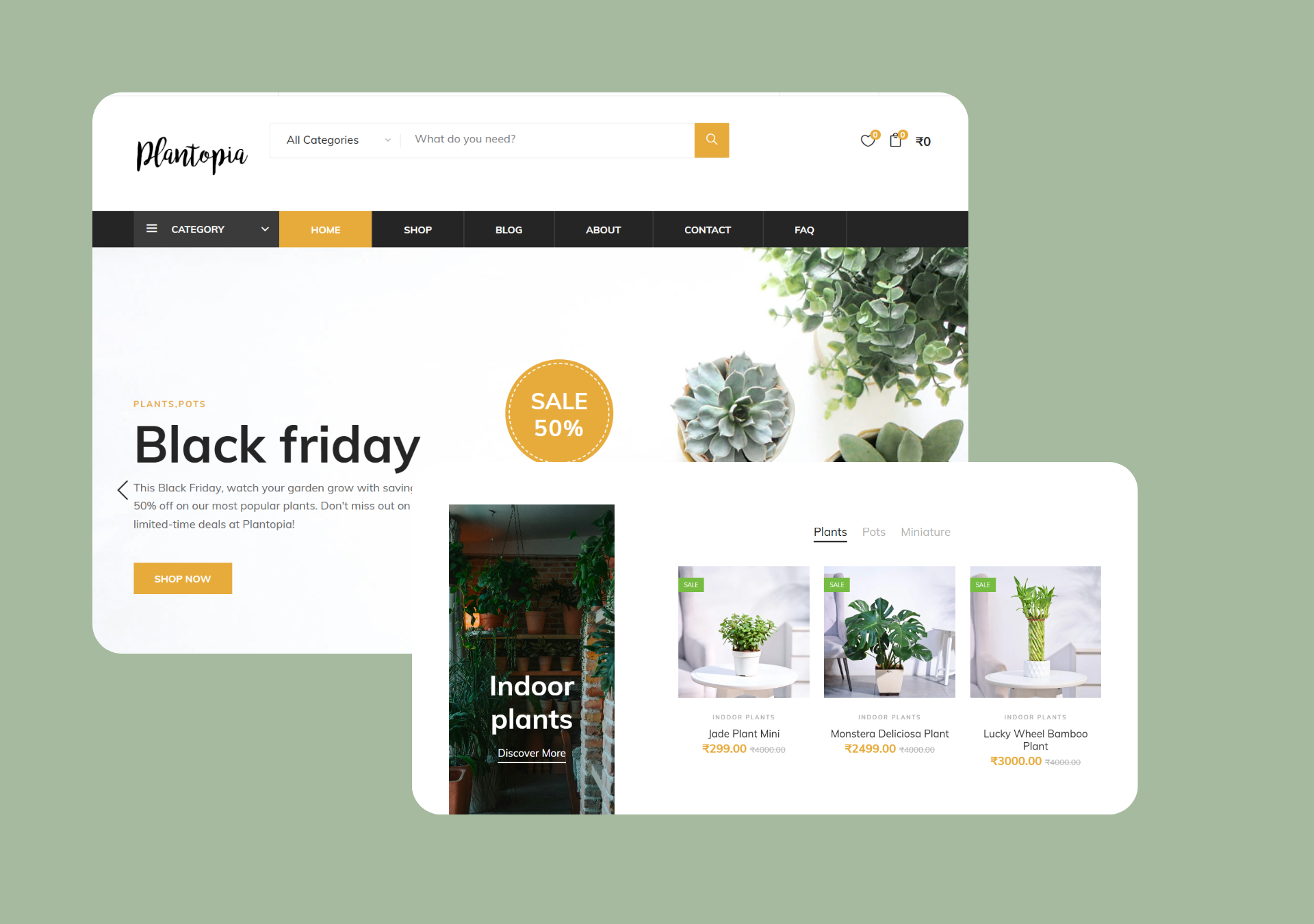 Plantophia Kochi Plant Store Ecommerce Website by Ornabyte Plantophia ecommerce website built by Ornabyte in Kochi mobile-first, fast-loading UI with secure checkout and product filters